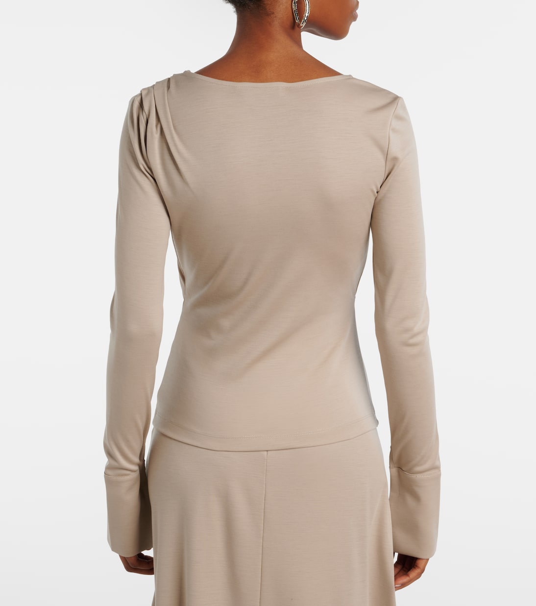 Adagio virgin wool wrap top | Max Mara
