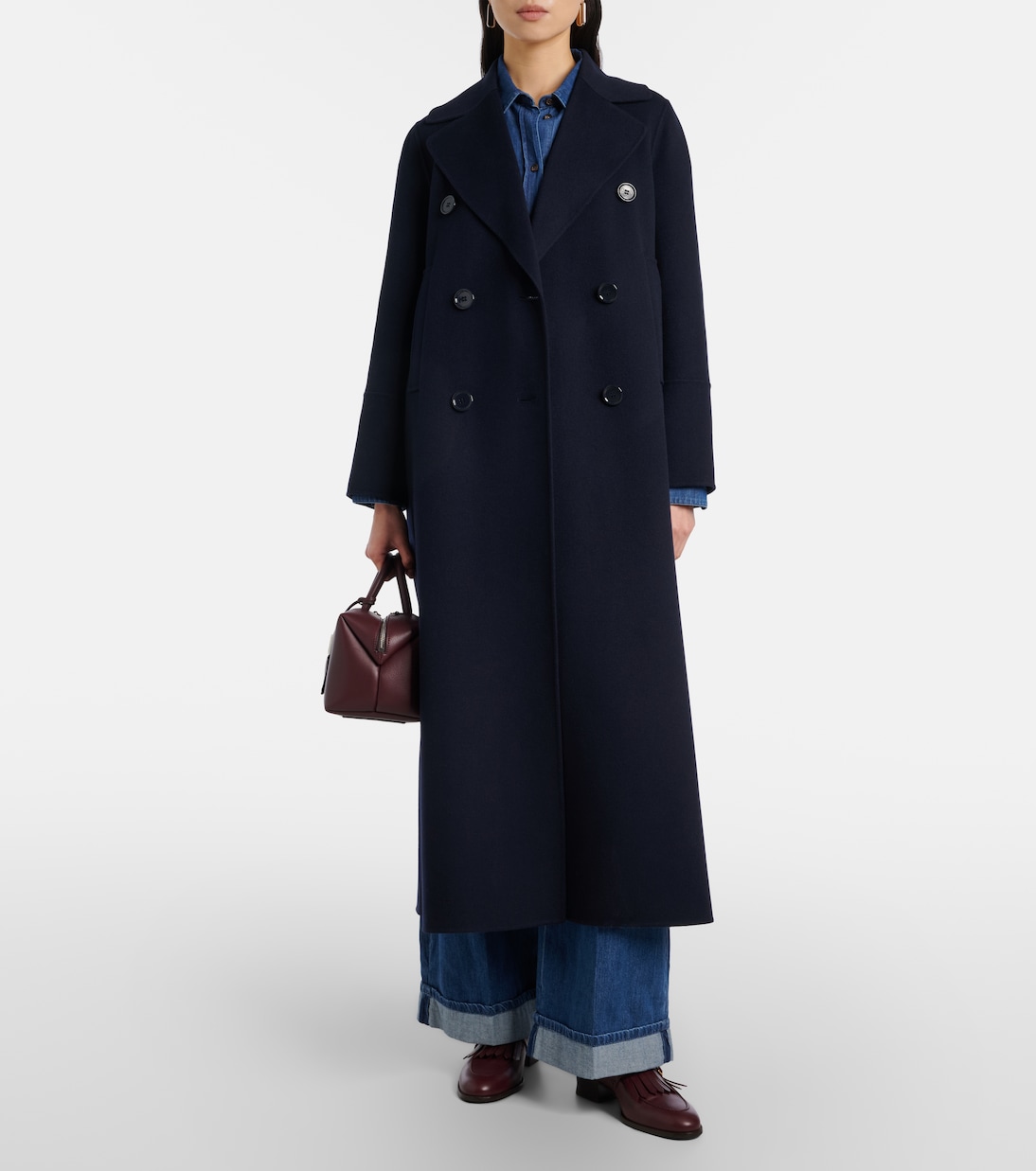Custodi double-breasted virgin wool coat | 'S Max Mara