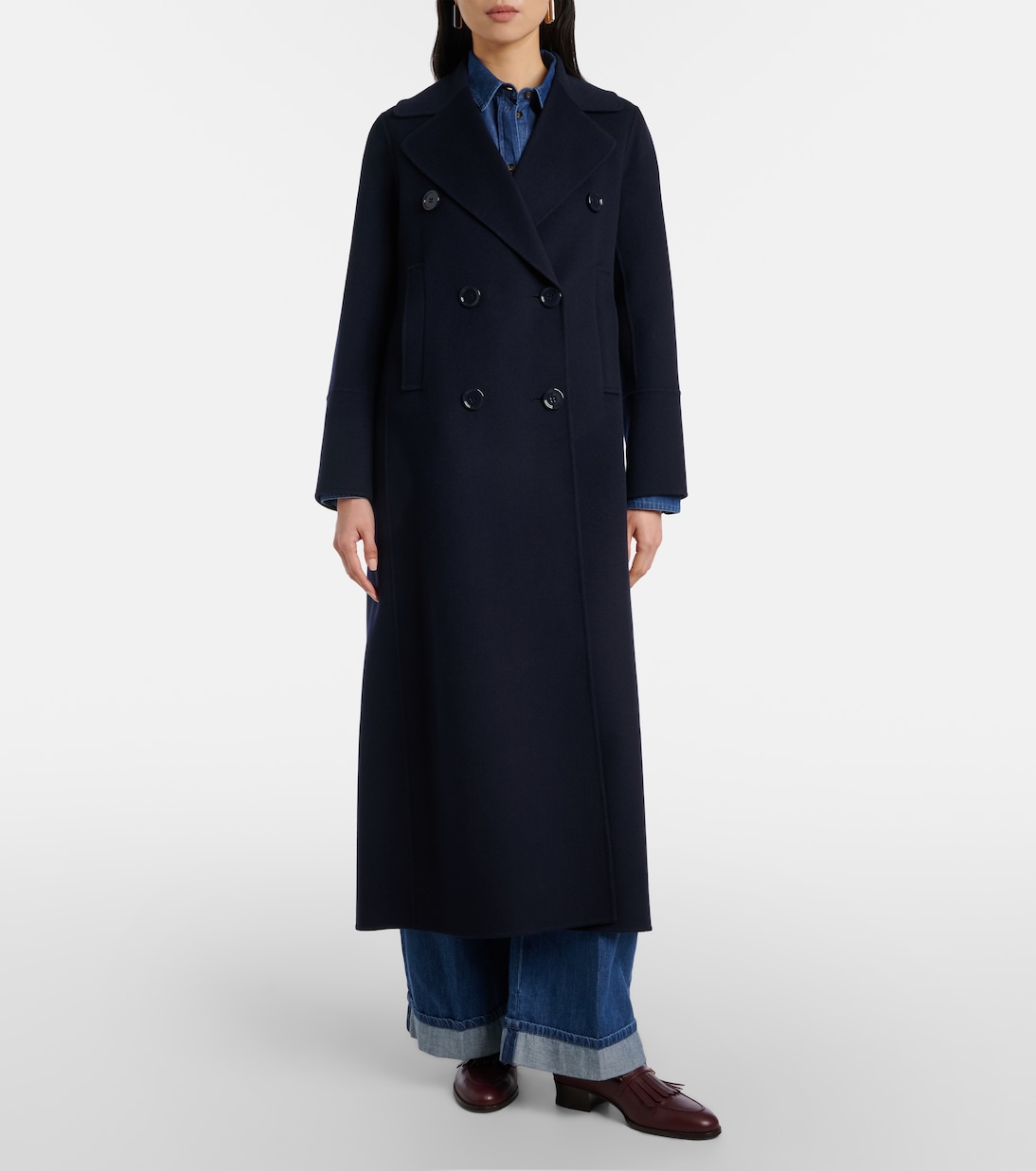 Custodi double-breasted virgin wool coat | 'S Max Mara