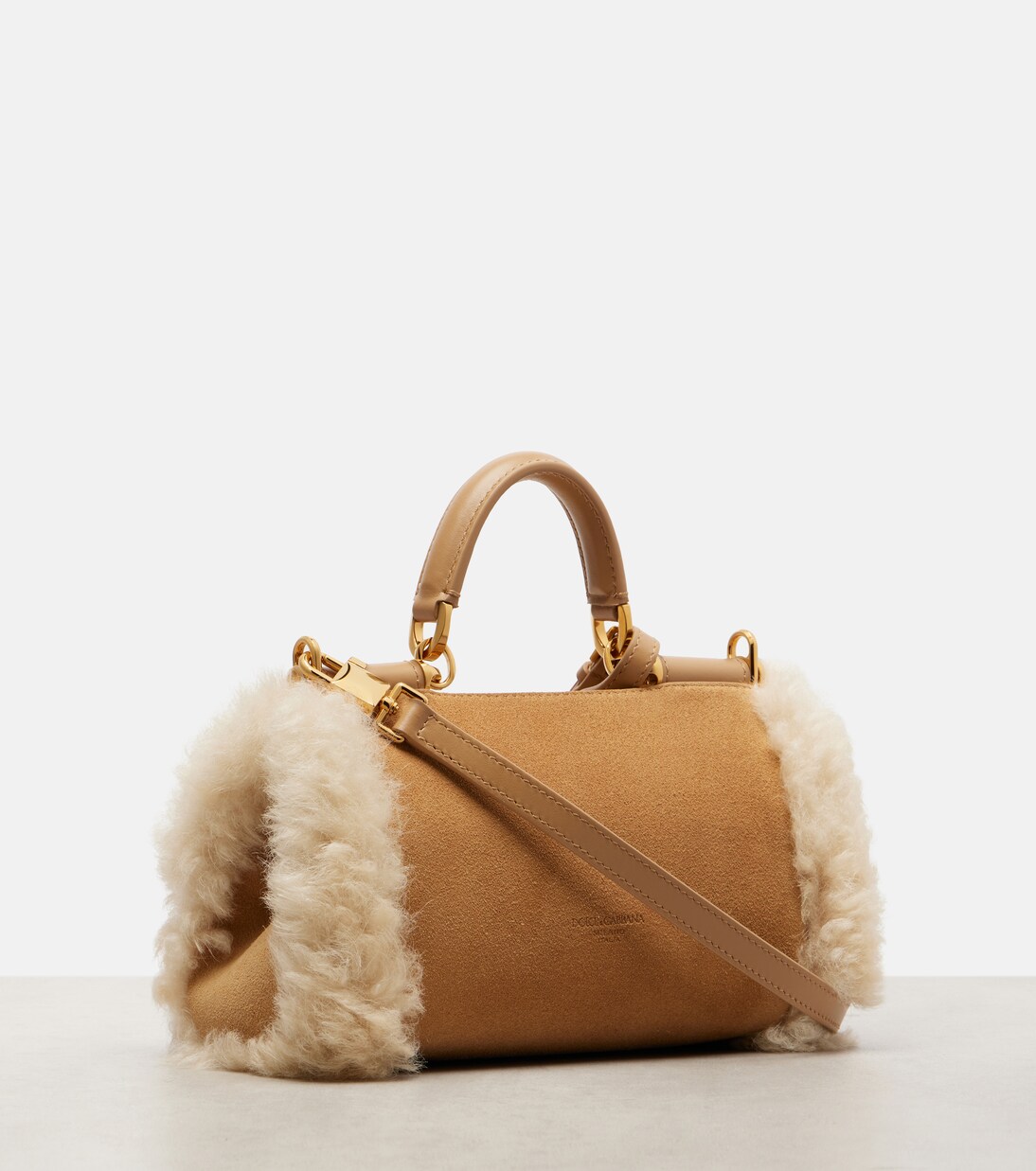 My Sicily Small suede top-handle bag | Dolce&Gabbana