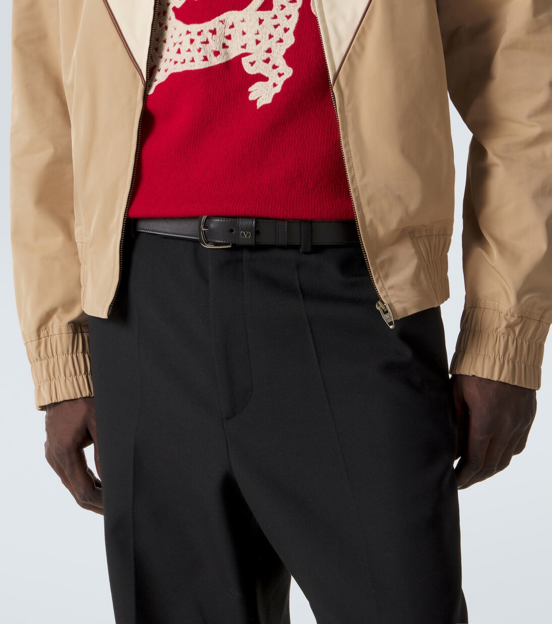 VLogo leather belt | Valentino Garavani