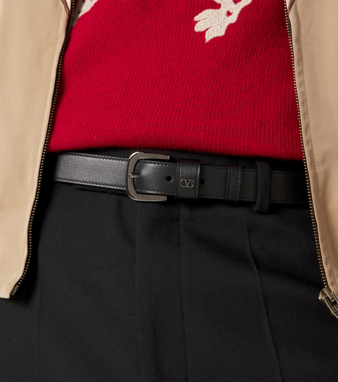 VLogo leather belt | Valentino Garavani