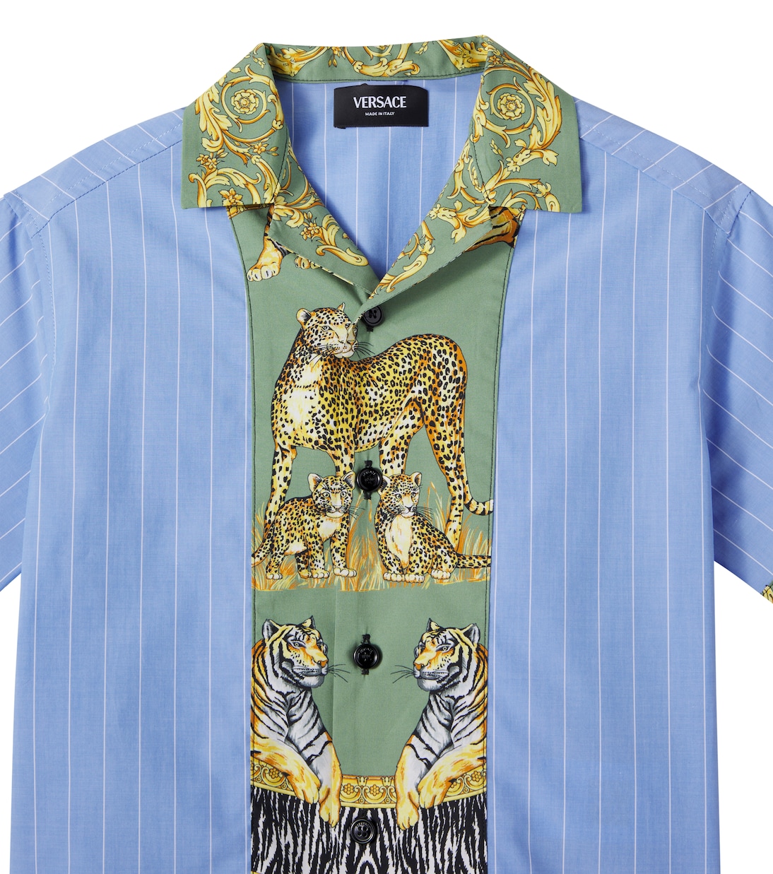 Camicia in cotone gessato | Versace Kids
