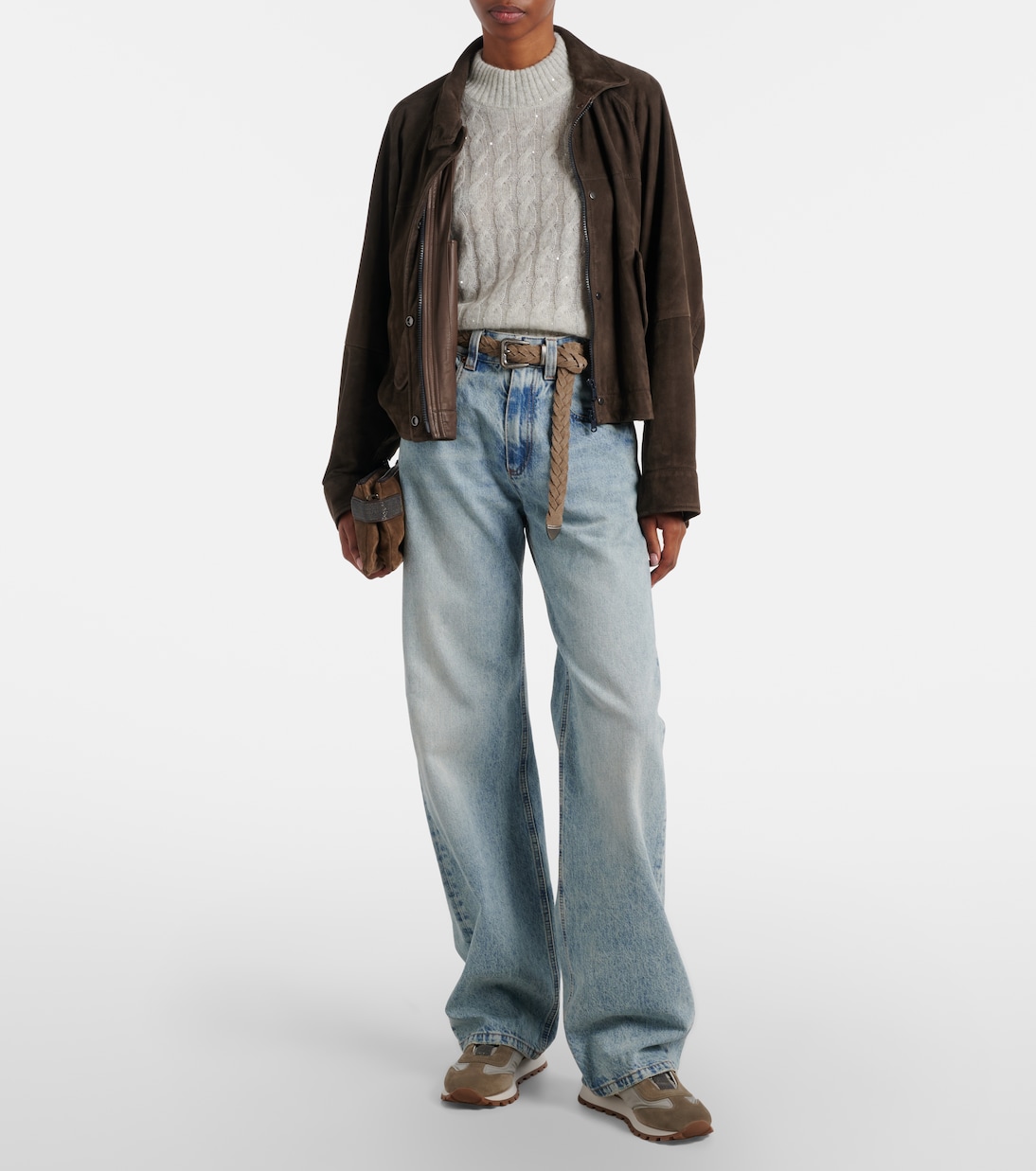 Sneakers con suede | Brunello Cucinelli