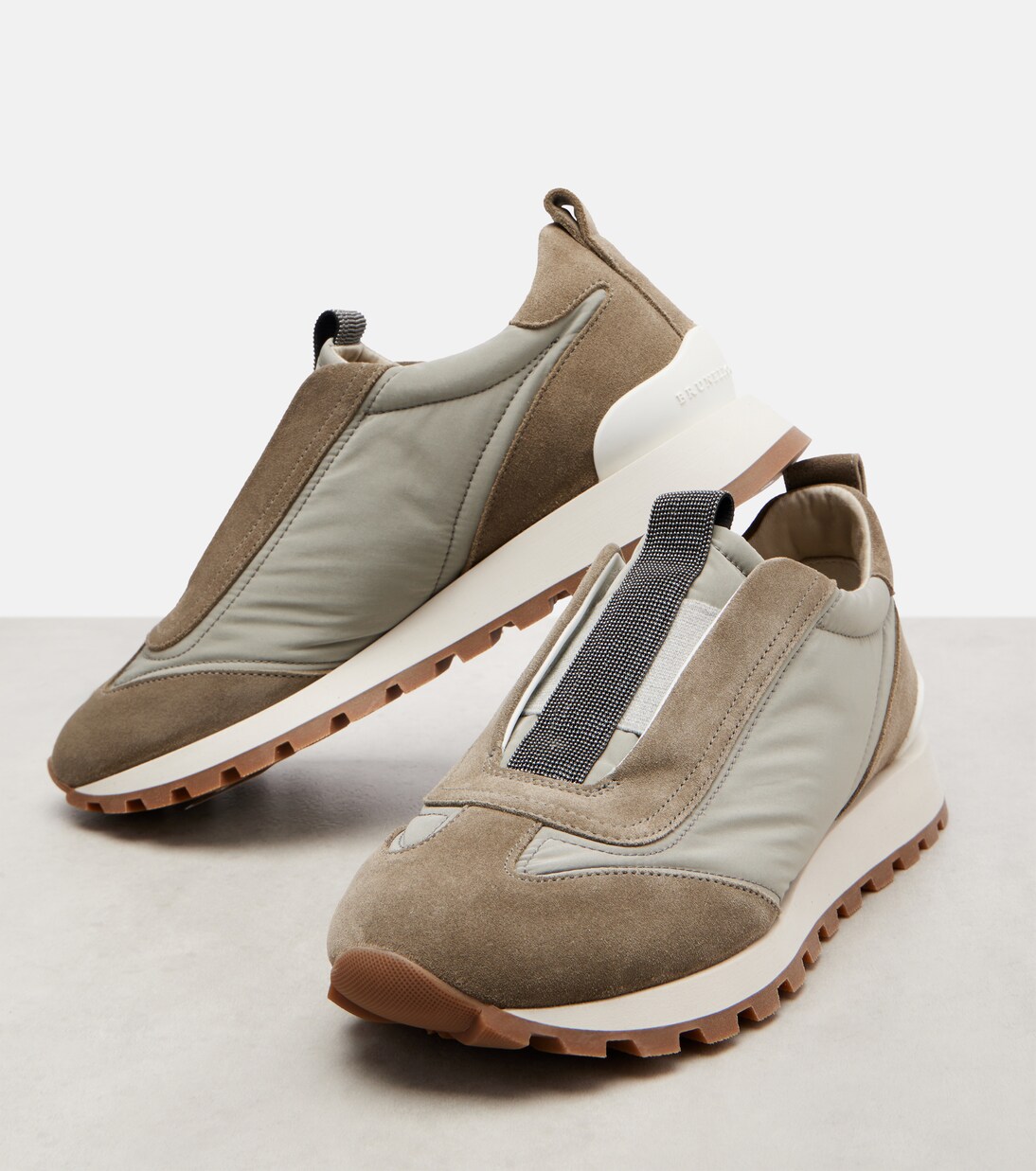 Sneakers con suede | Brunello Cucinelli
