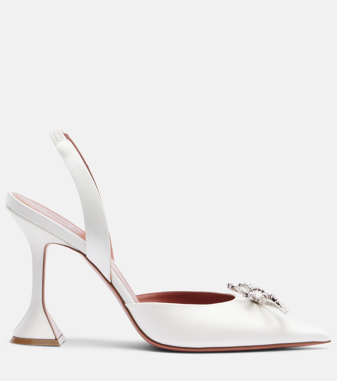 Rosie 95 satin slingback pumps | Amina Muaddi