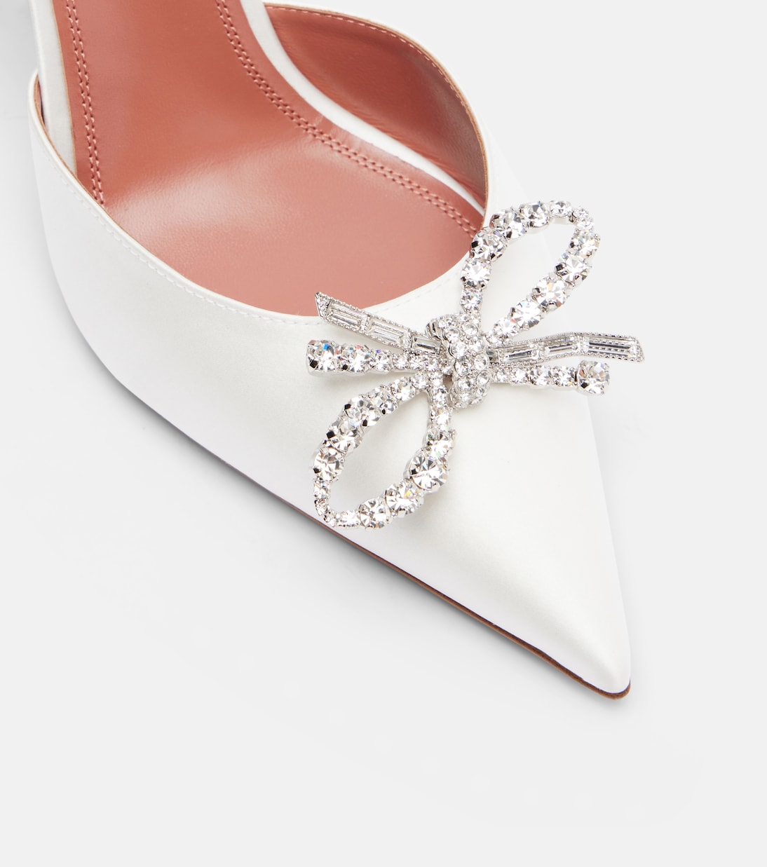 Rosie 95 satin slingback pumps | Amina Muaddi