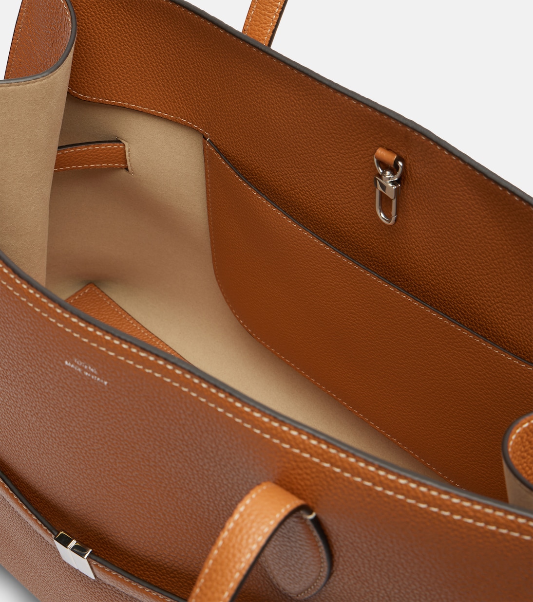 Lounge Large leather tote bag | Toteme