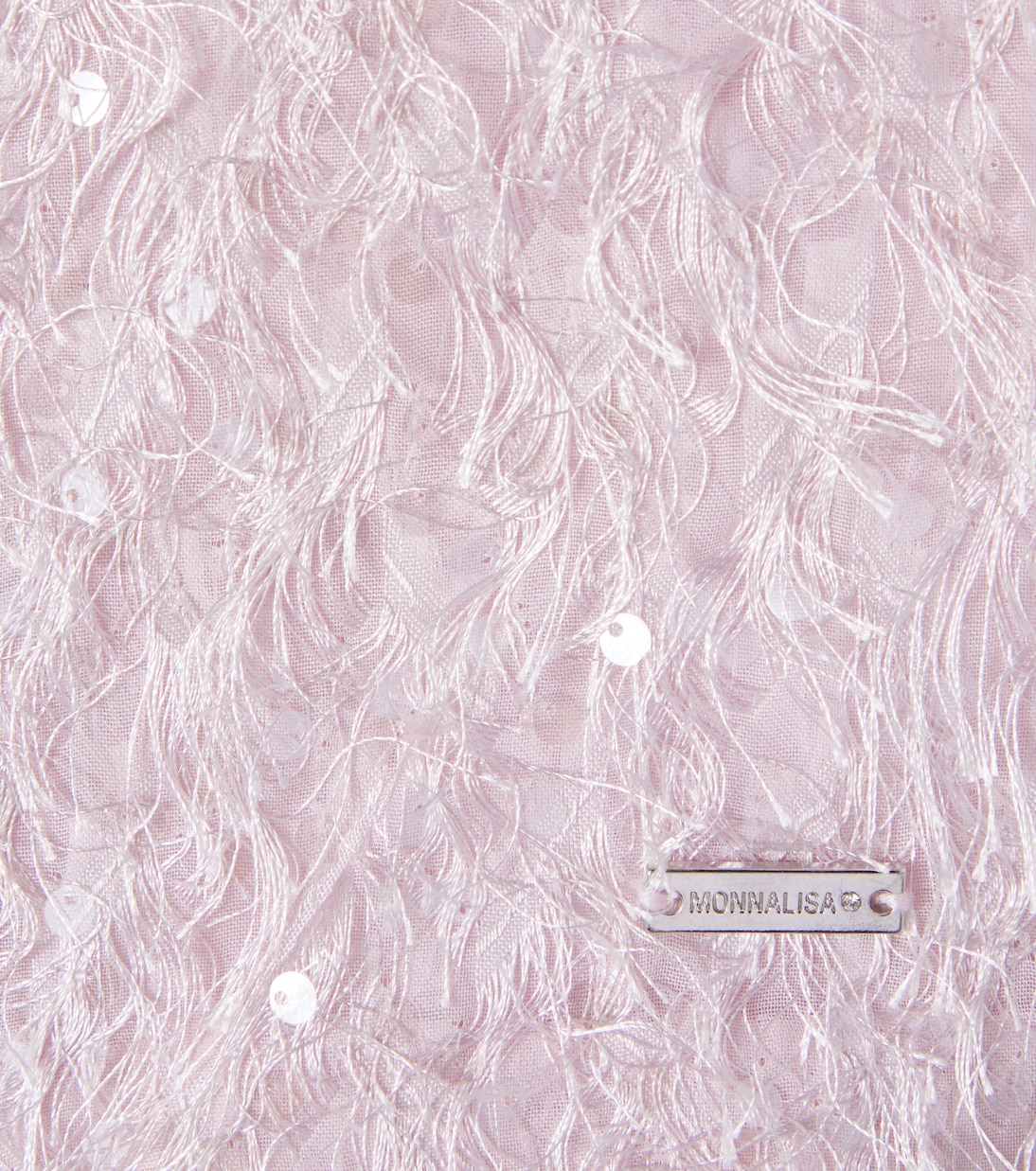 Bon Ton fringed sequined top | Monnalisa