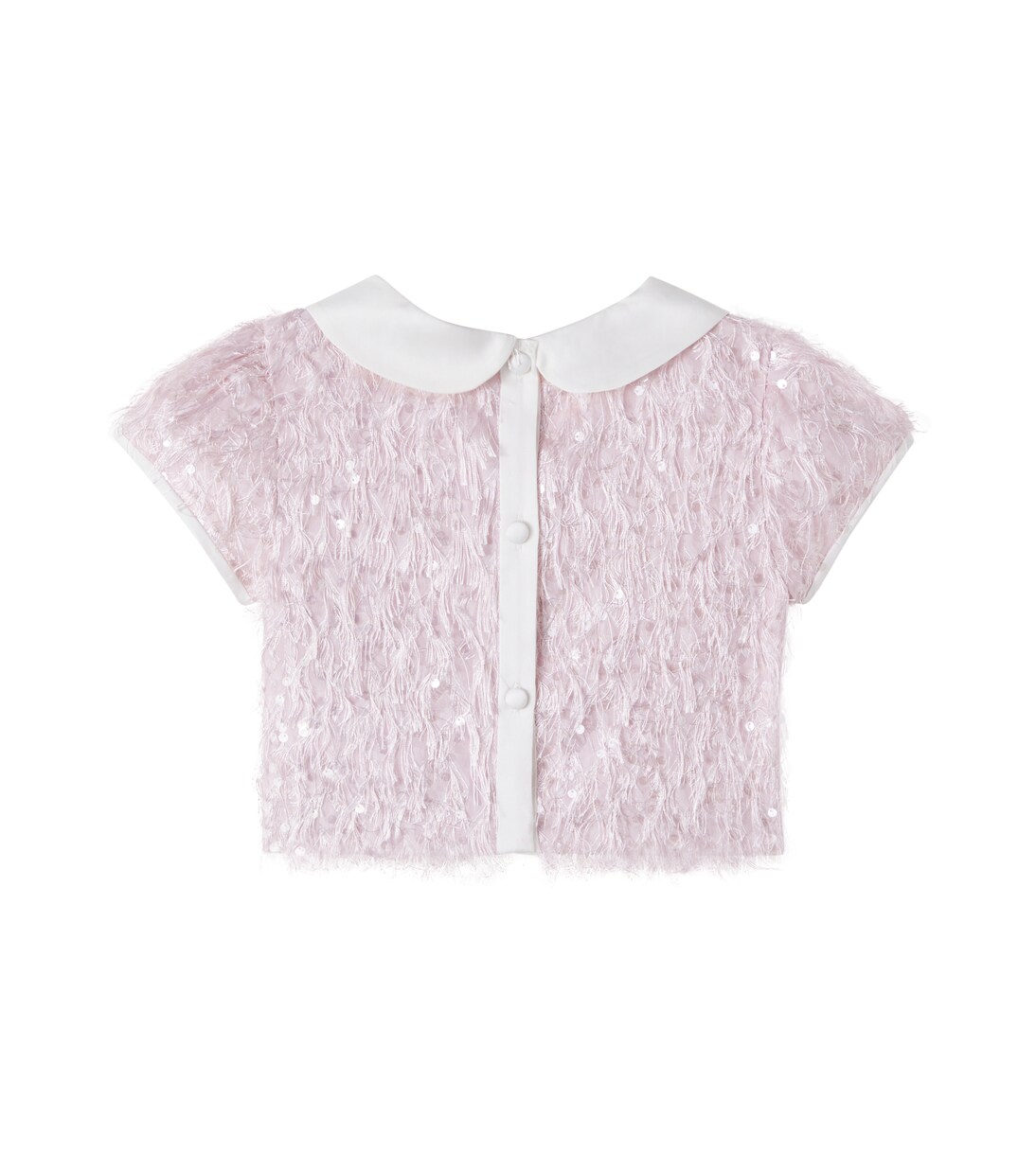 Bon Ton fringed sequined top | Monnalisa