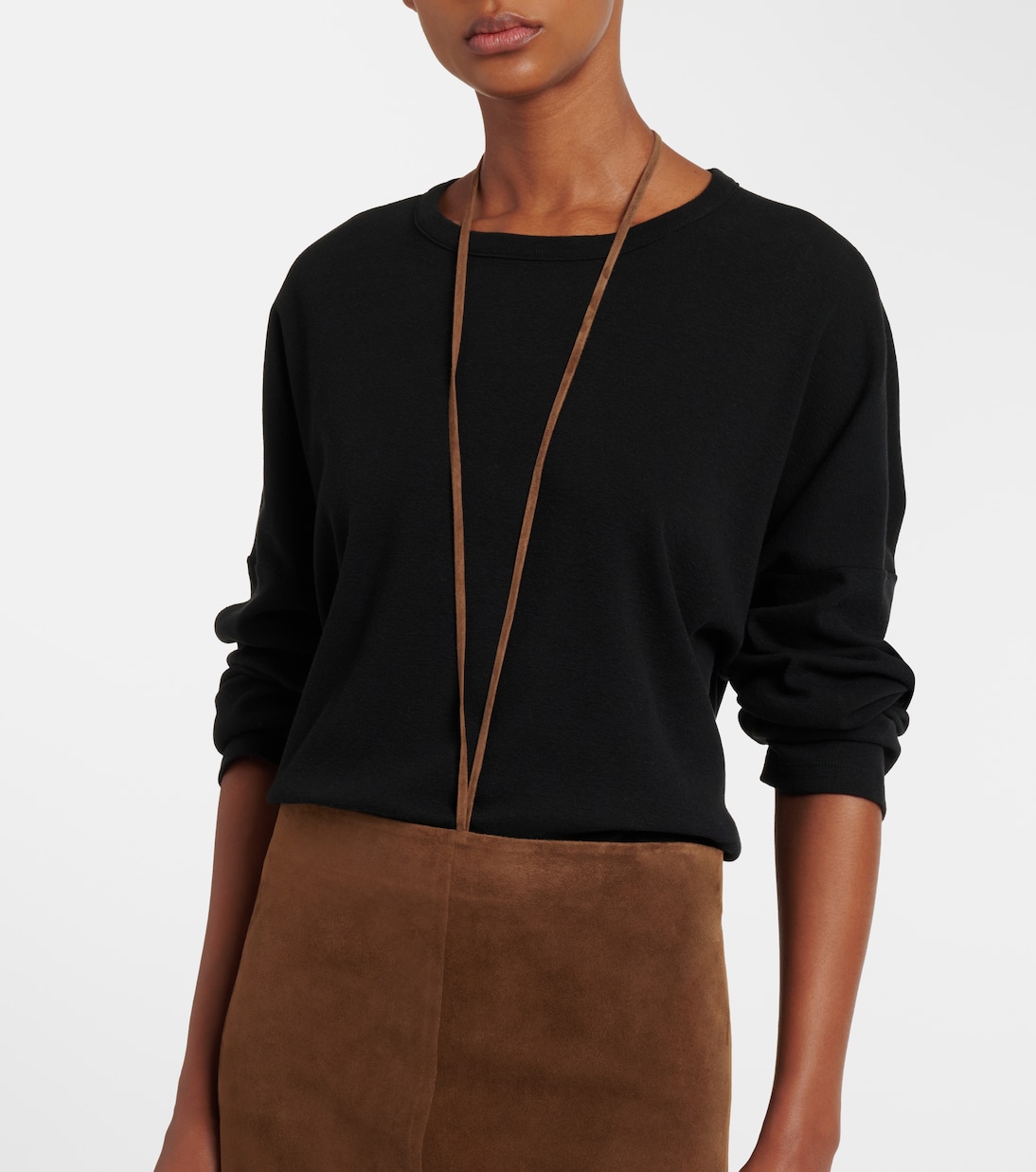 Erina suede pencil skirt | The Row