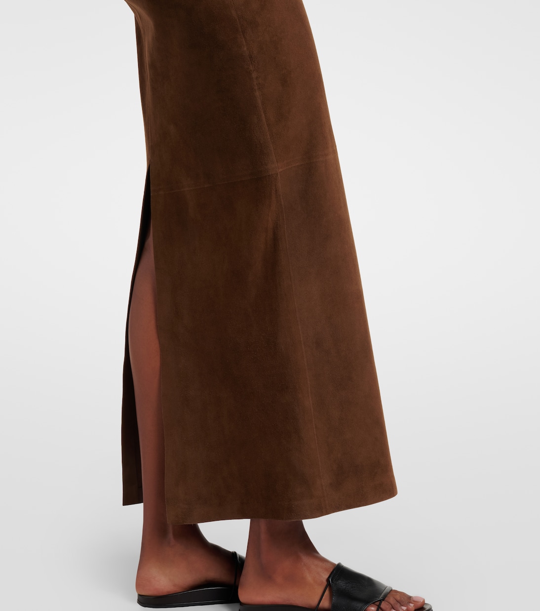 Erina suede pencil skirt | The Row