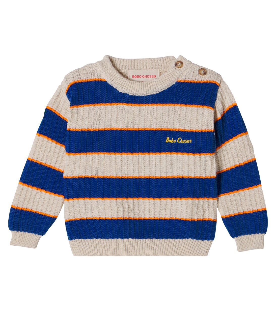 Baby Bobo Choses striped cotton sweater | Bobo Choses