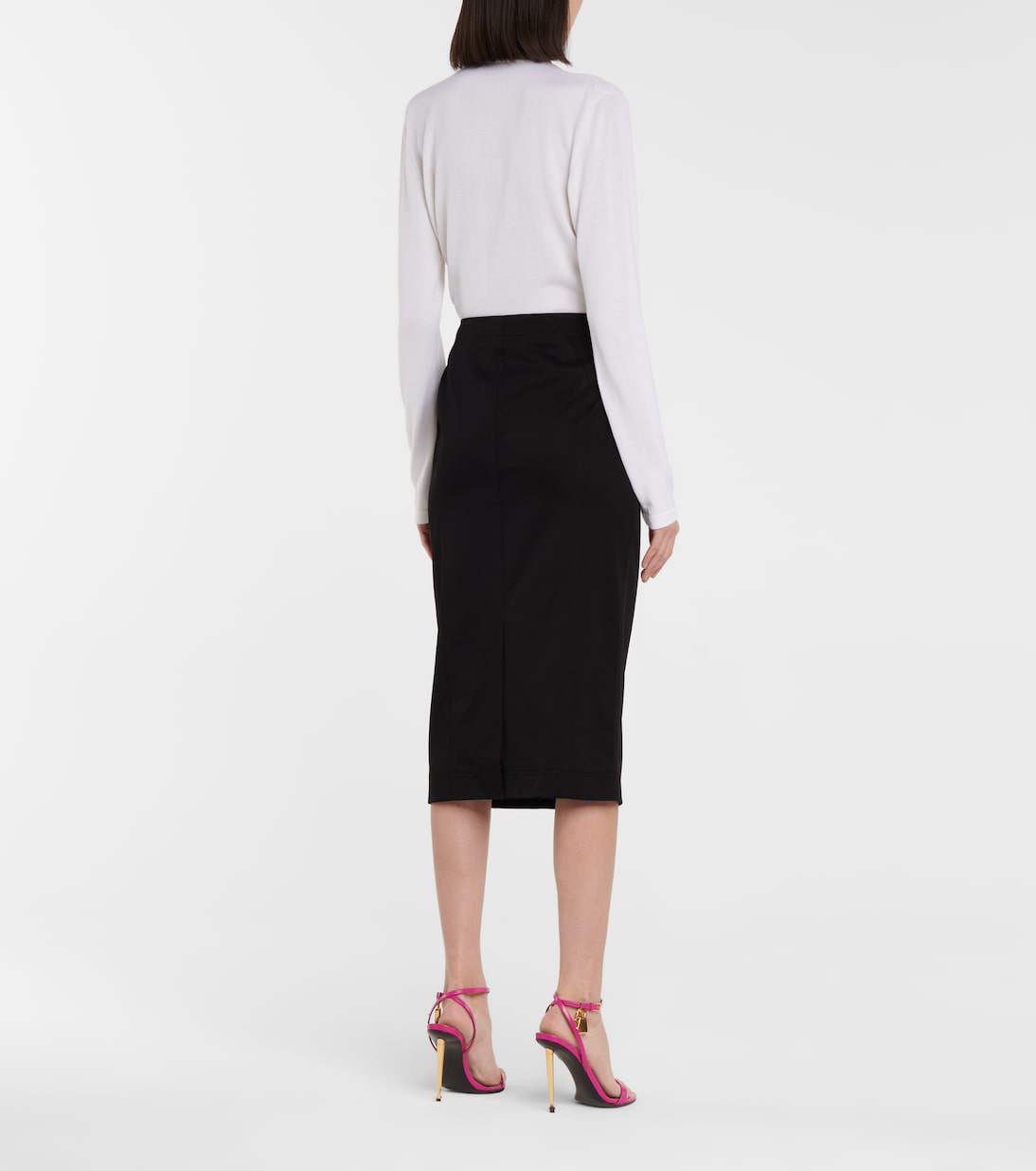 Jupe crayon en coton | Tom Ford
