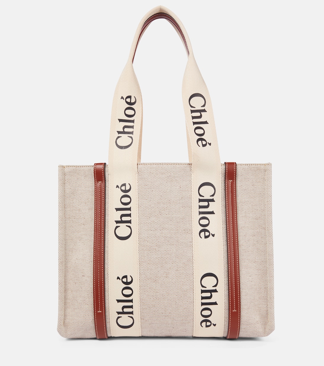 Shopper Woody Medium in canvas | Chloé