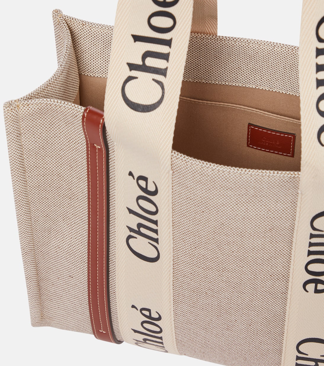 Shopper Woody Medium in canvas | Chloé