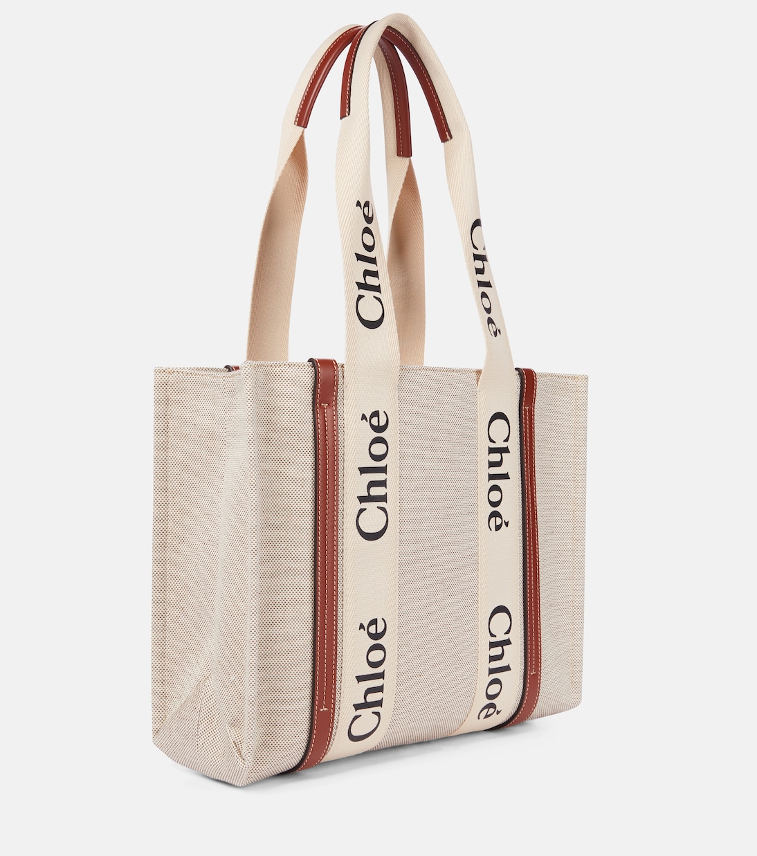 Shopper Woody Medium in canvas | Chloé