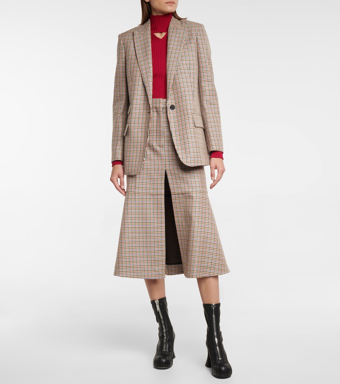 Plaid midi skirt | Stella McCartney