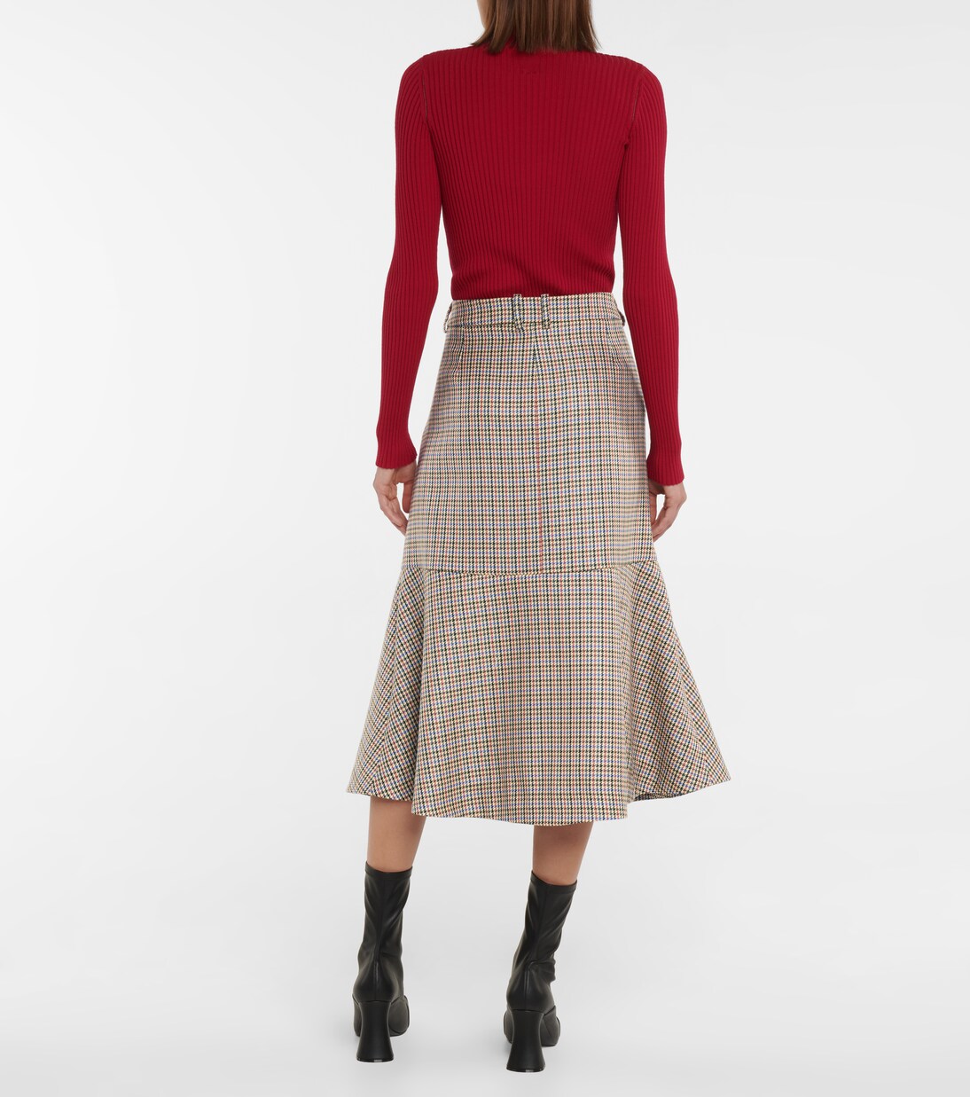 Plaid midi skirt | Stella McCartney