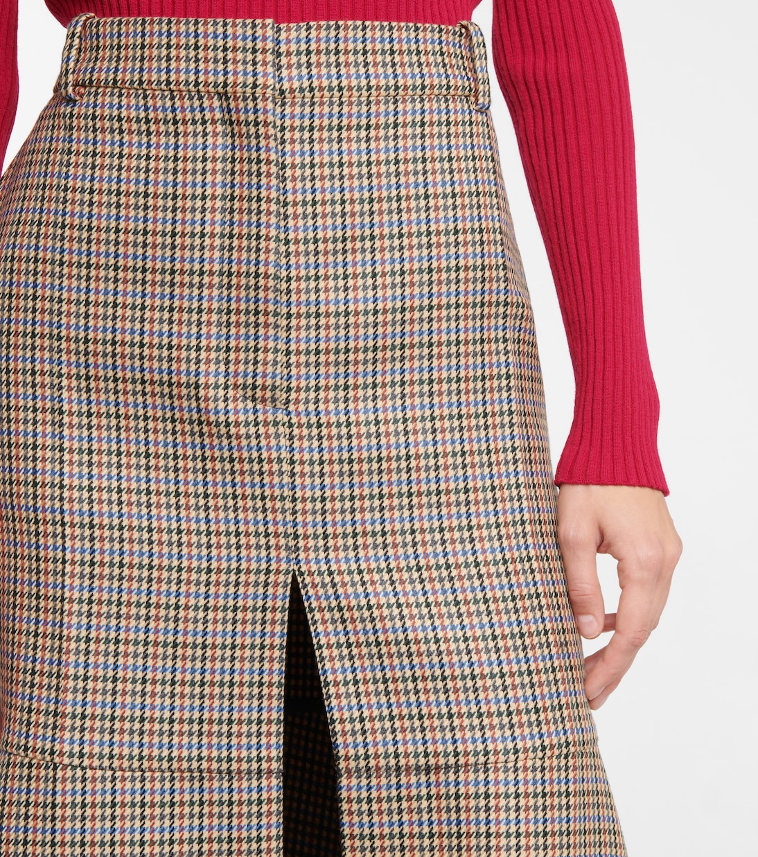 Plaid midi skirt | Stella McCartney
