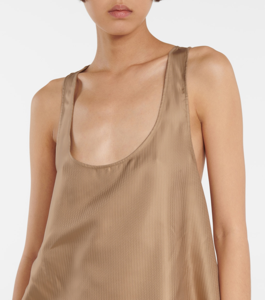 Jeff silk herringbone tank top | Gabriela Hearst