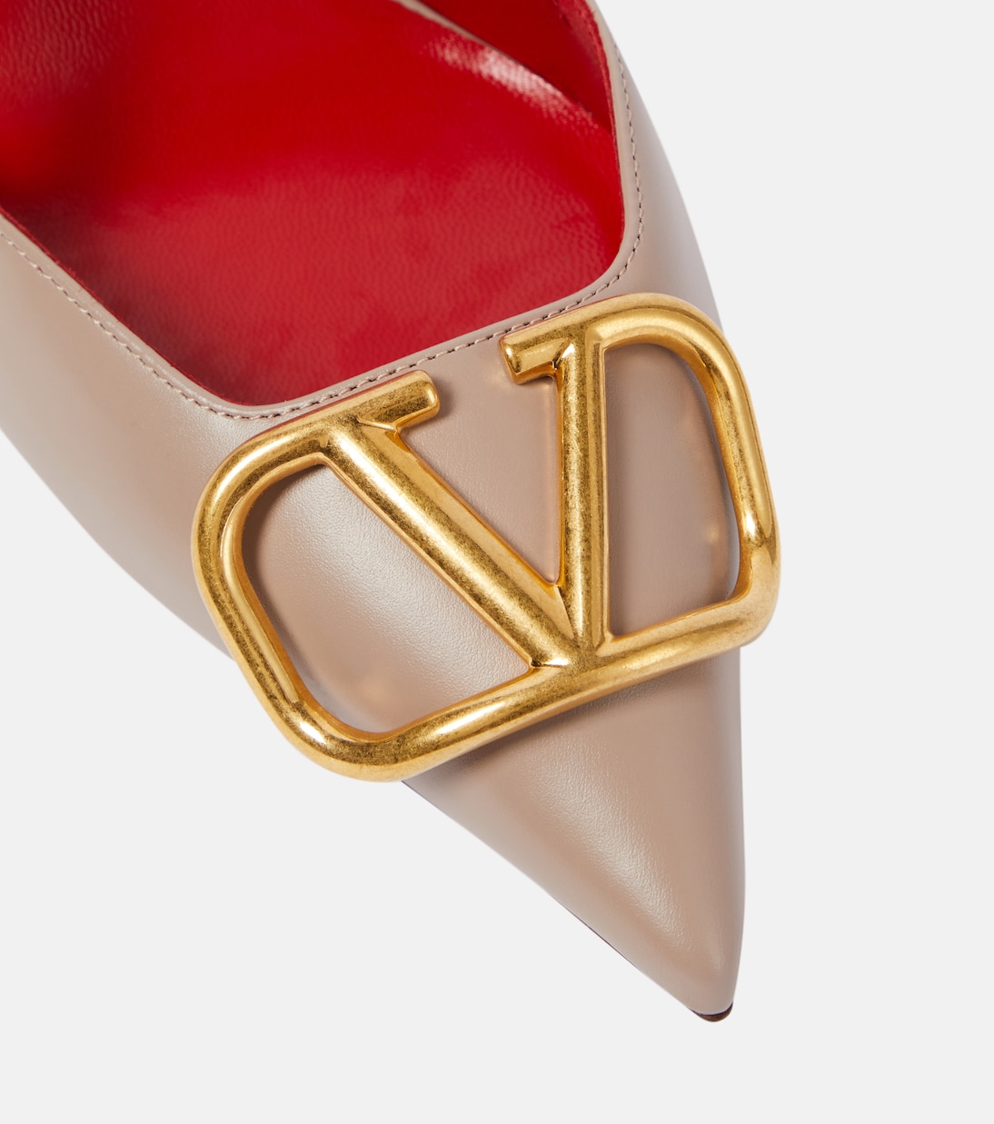 VLogo leather slingback pumps | Valentino Garavani
