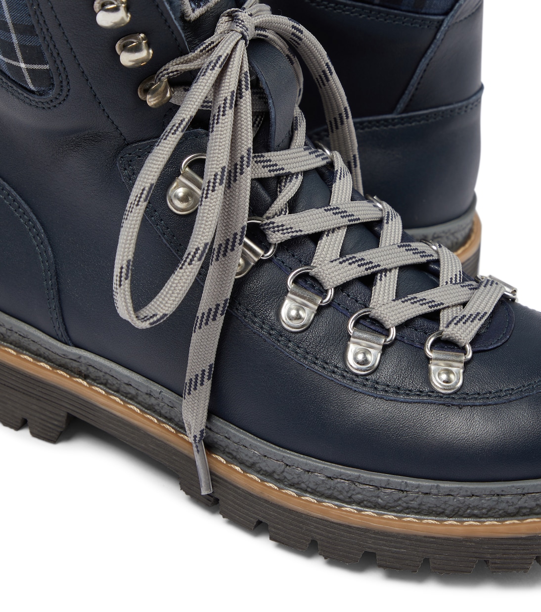 Schnürstiefel aus Leder | Brunello Cucinelli Kids