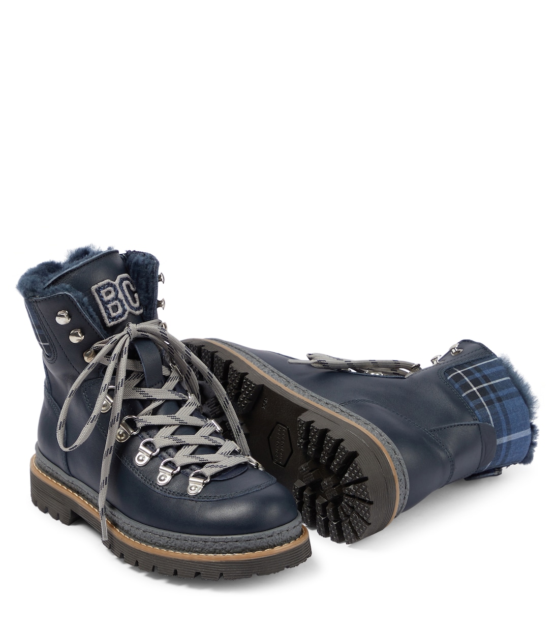 Schnürstiefel aus Leder | Brunello Cucinelli Kids
