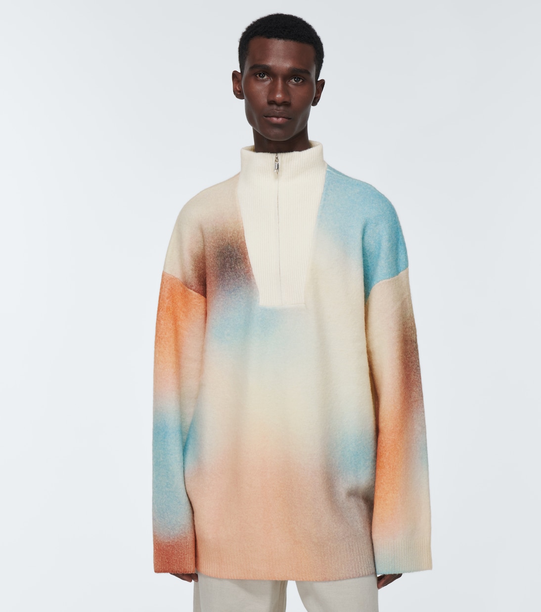 Dusco oversized wool-blend sweater | Nanushka