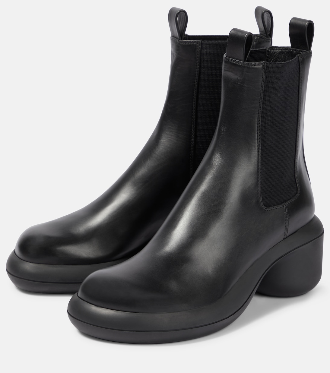 Leather ankle boots | Jil Sander