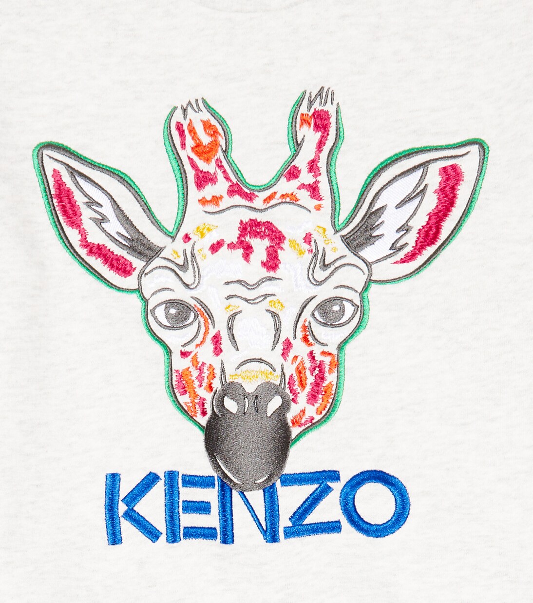 Felpa in misto cotone con ricamo | Kenzo Kids