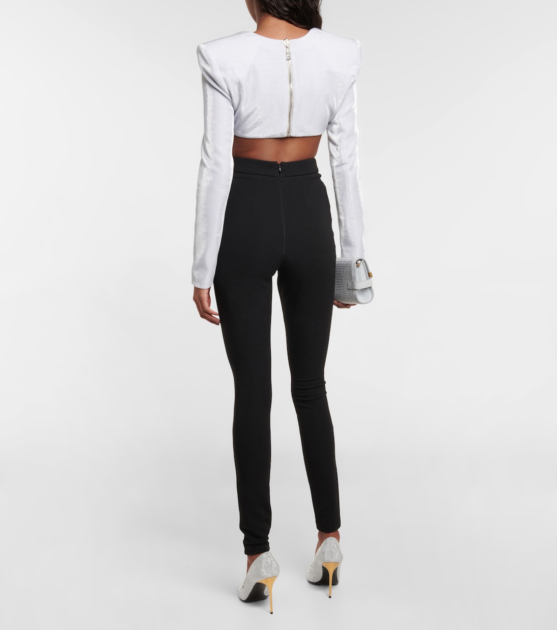 Metallic crop top | Balmain