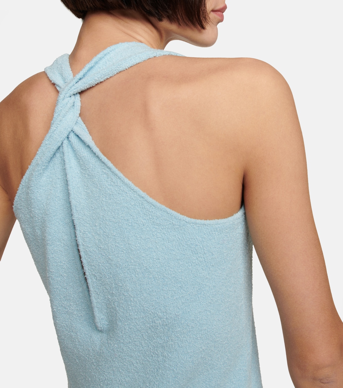Tank top in misto cotone a coste | Nanushka