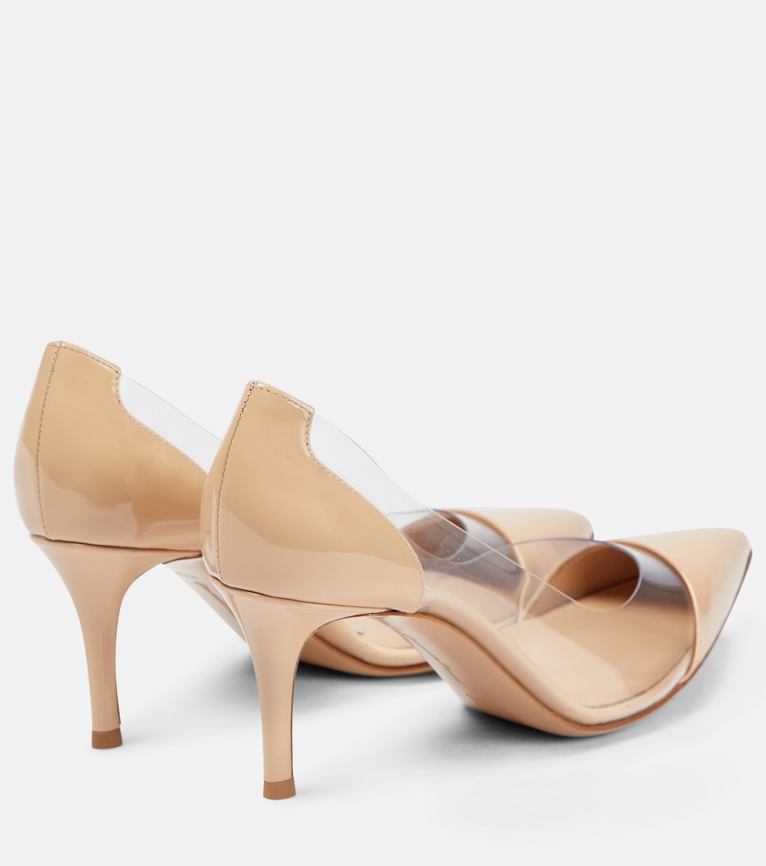 Pumps Plexi 70 in pelle e PVC | Gianvito Rossi