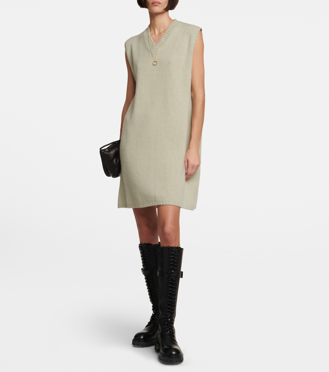 Virgin wool sleeveless minidress | Maison Margiela