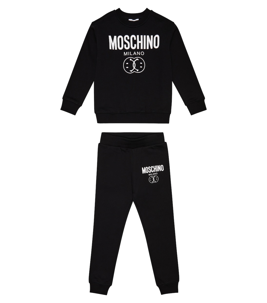 Printed cotton sweatshirt and sweatpants set | Moschino Kids
