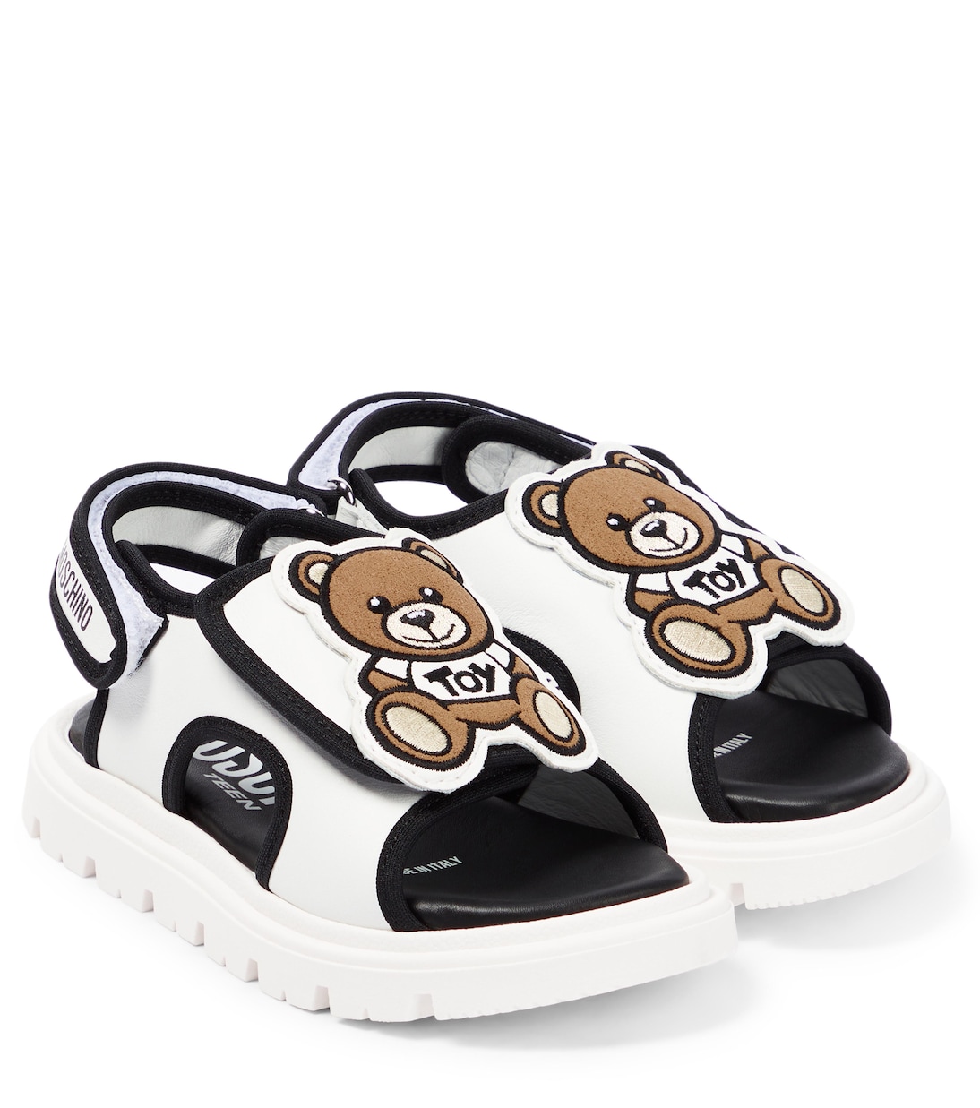 Sandales en cuir à logo | Moschino Kids