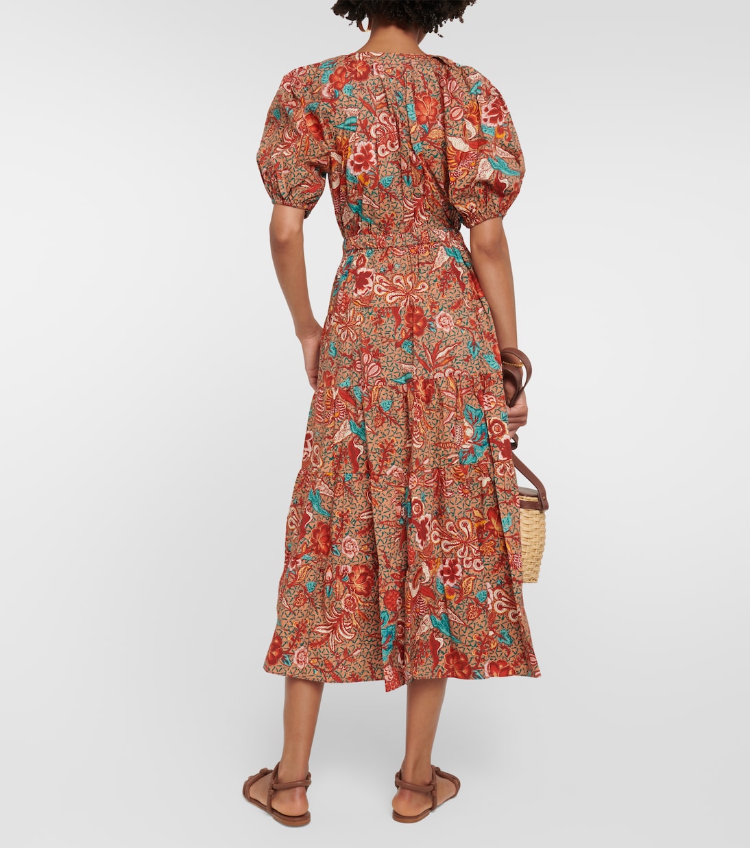 Bedrucktes Midikleid Olina aus Baumwolle | Ulla Johnson