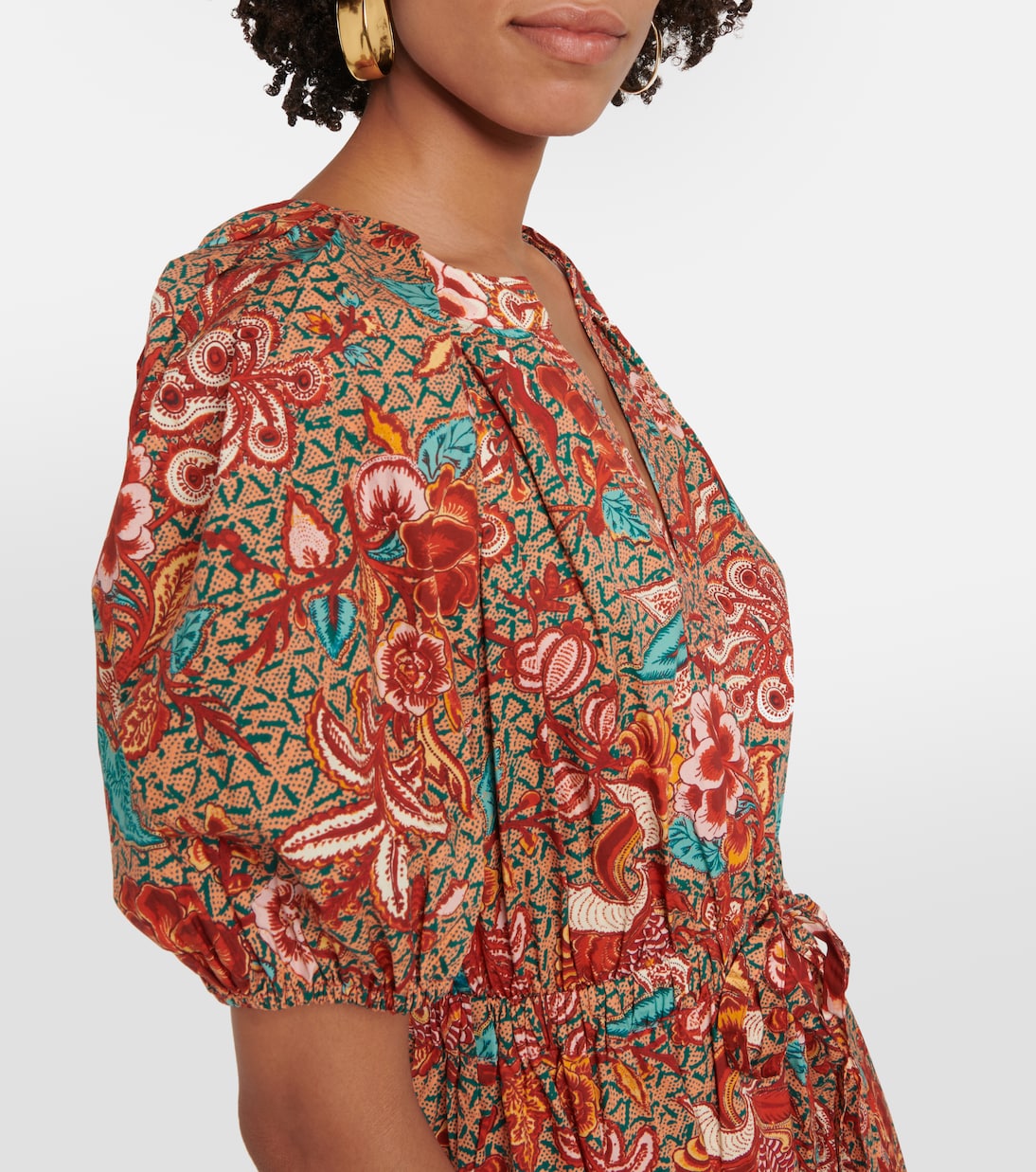 Bedrucktes Midikleid Olina aus Baumwolle | Ulla Johnson