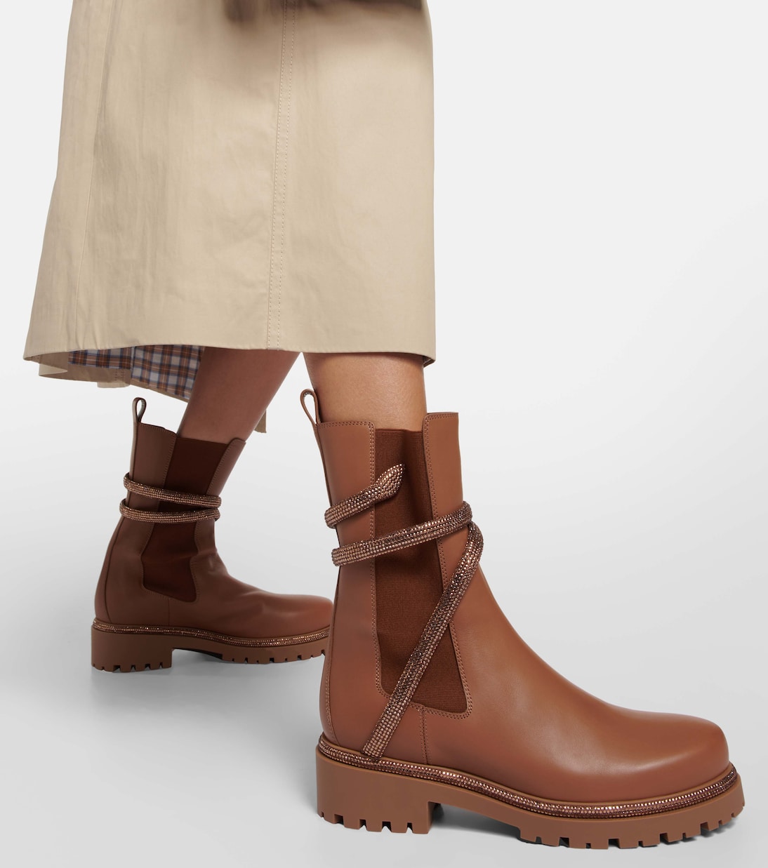 Ankle Boots aus Leder | Rene Caovilla