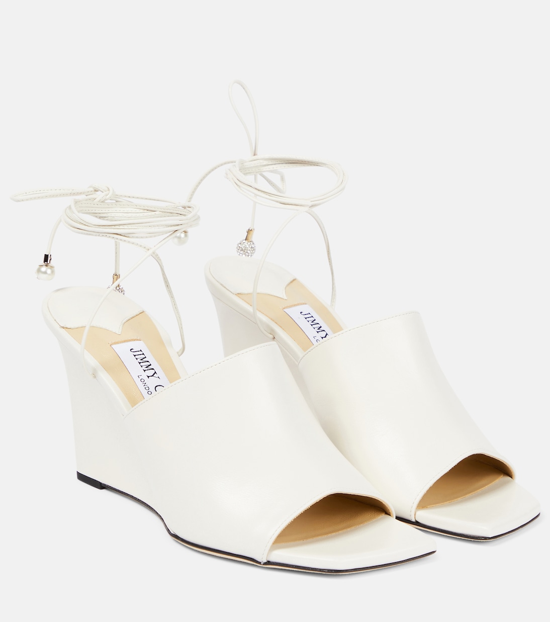Wedge-Pantoletten Elyna aus Leder | Jimmy Choo