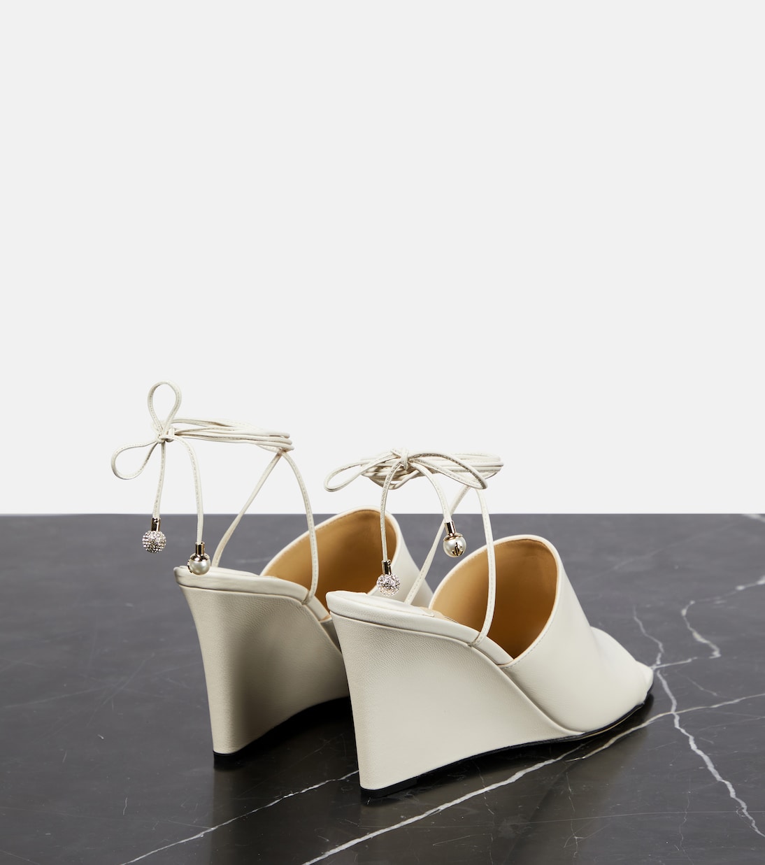Wedge-Pantoletten Elyna aus Leder | Jimmy Choo