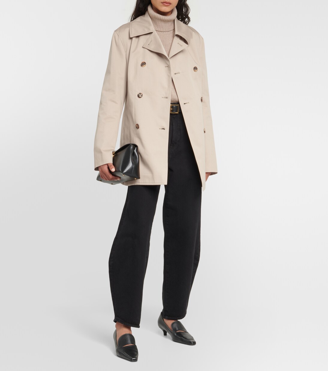 Chaqueta cruzada de algodón | Toteme