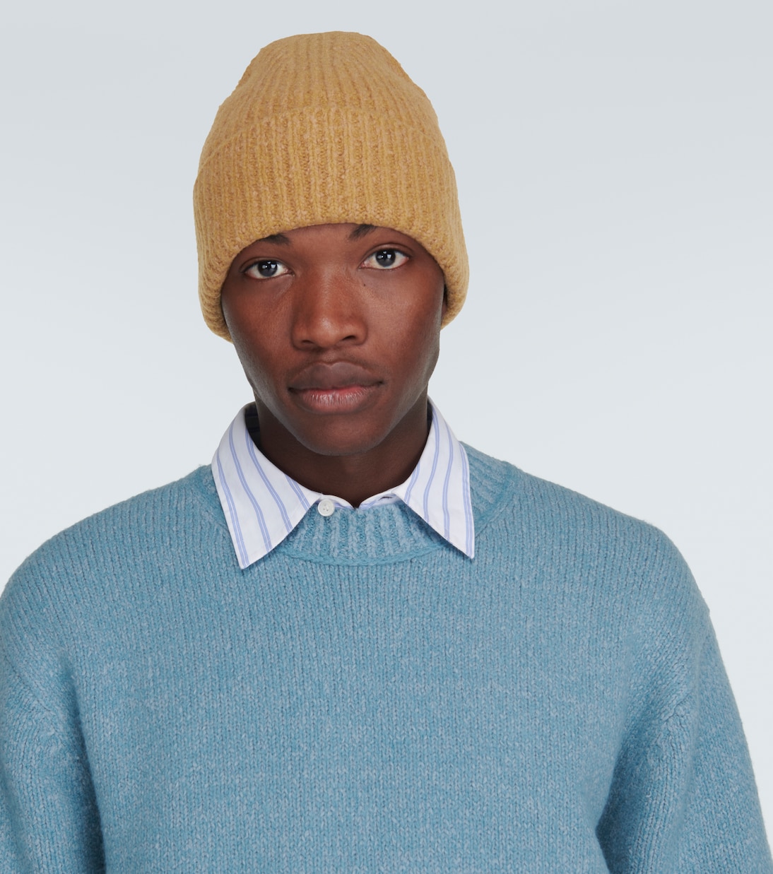 Berretto in lana e cotone a coste | Acne Studios