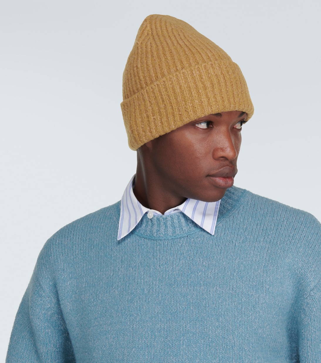 Berretto in lana e cotone a coste | Acne Studios