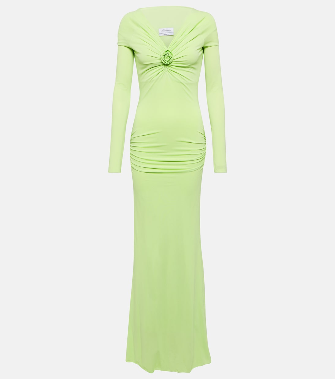 Abito lungo con applicazioni floreali | Blumarine