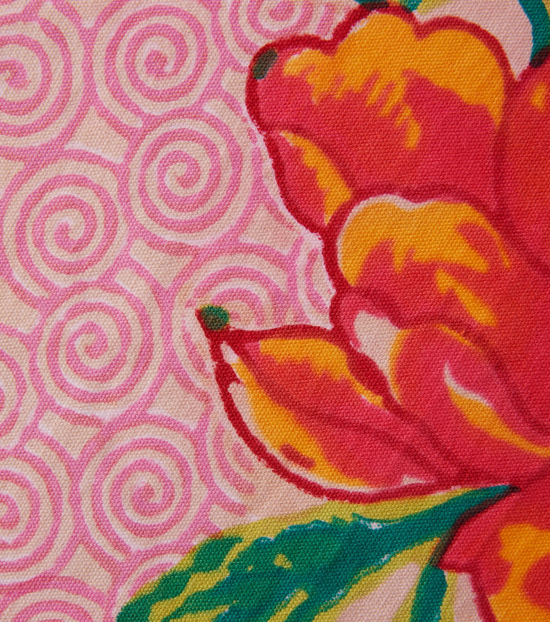Camelia Magenta cotton table runner | Lisa Corti