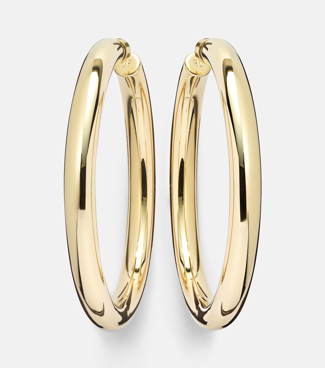 Orecchini a cerchio Jamma placcati oro 10kt di Jennifer Fisher, stile giovane e trendy