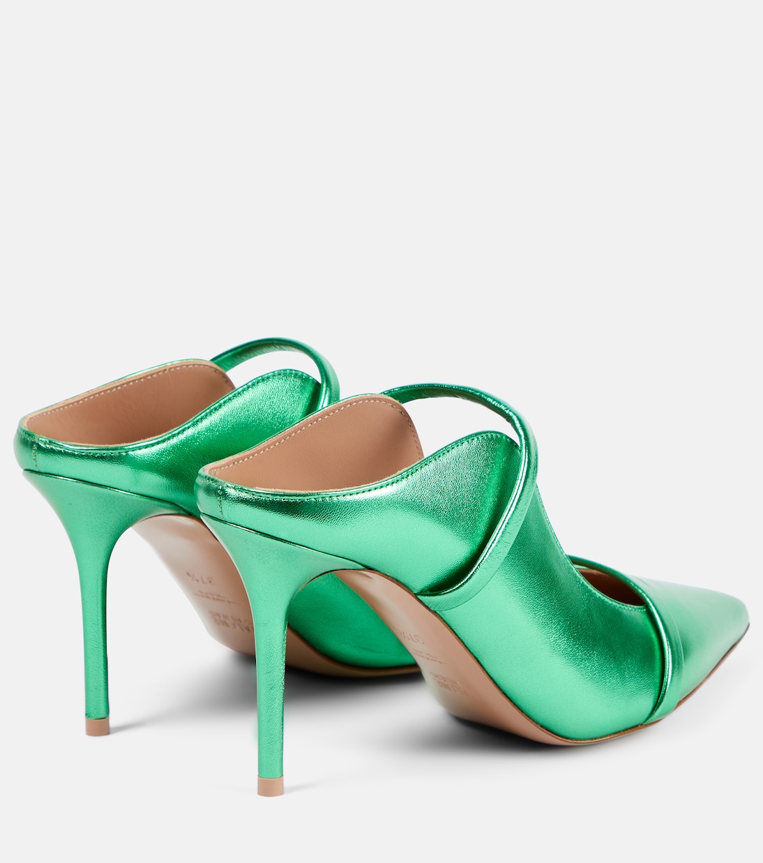 Pantoletten Maureen 85 aus Metallic-Leder | Malone Souliers