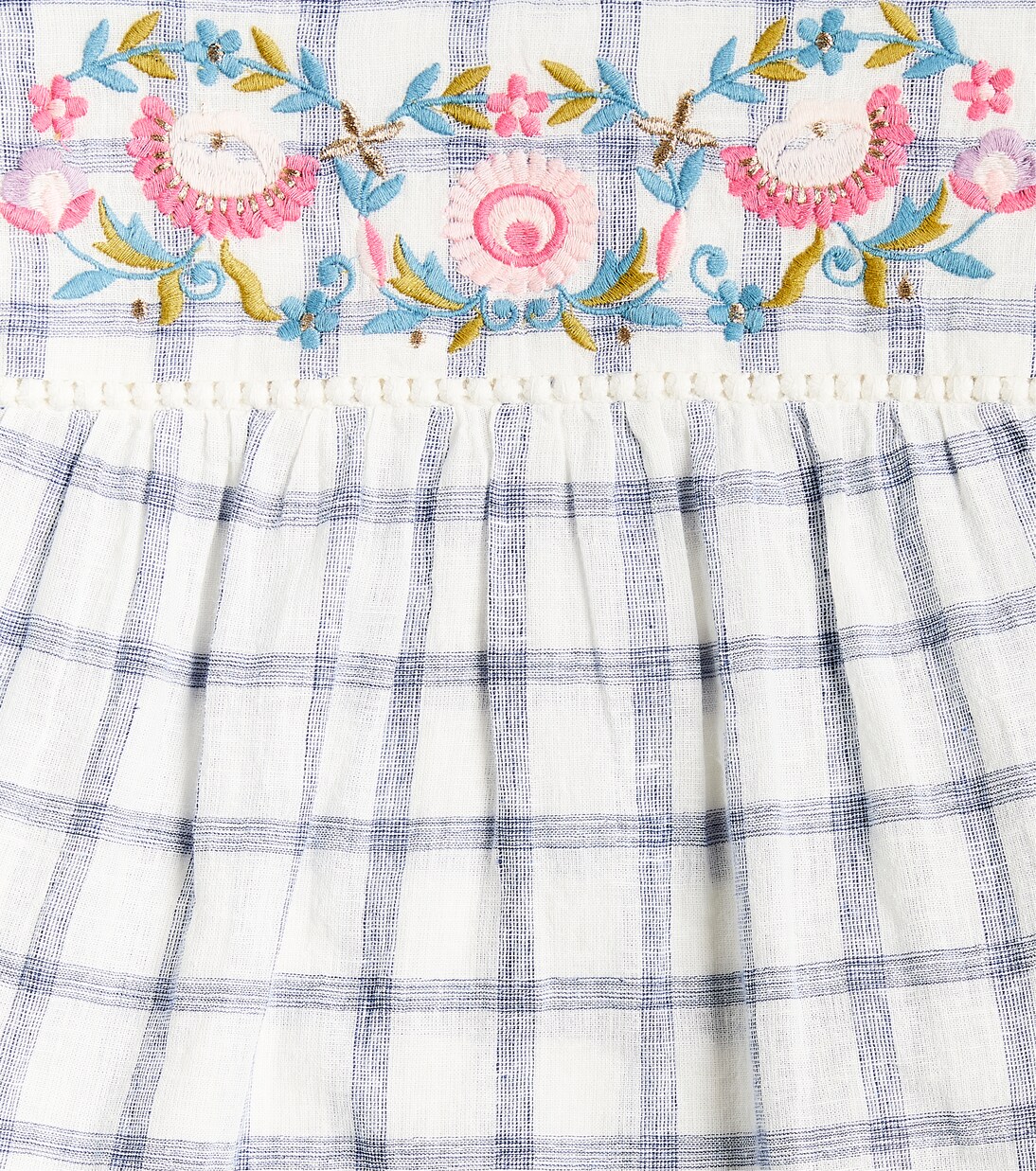 Mala checked cotton and linen shirt | Louise Misha